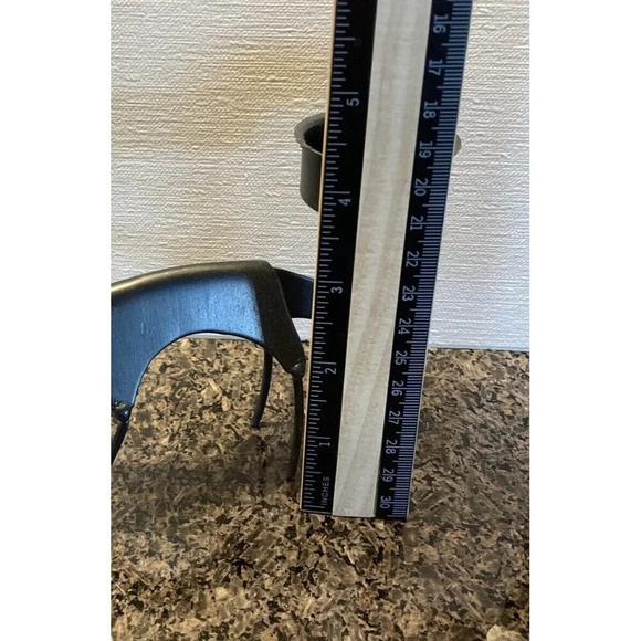 Holiday Christmas Winter 3 Iron Reindeer Tea Light Candle Holders Decoration - Picture 4 of 5